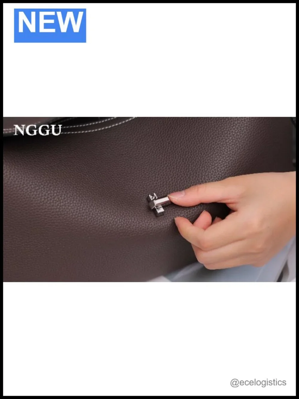 Genuine Leather Crossbody Bag Women Satchel Multiple Compartments Travel